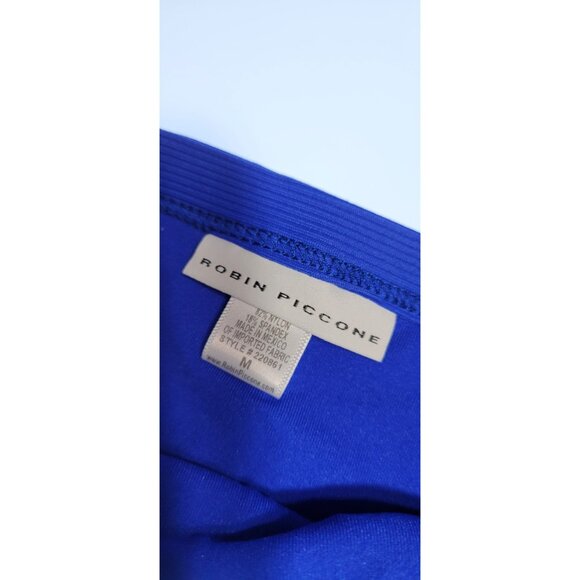 Robin Piccone Bikini Swim Top M Color Blue   Bottom  Mid Rise Solid  Sz M#17 - Picture 2 of 8